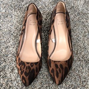 Size 8 Leopard print heels